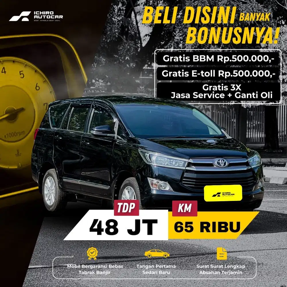 INNOVA DIESEL 2.4 G AT KM 60RB PAJAK ON BEBAS TABRAK BEBAS BANJIR