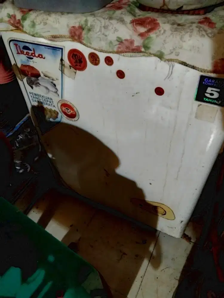 Frezer besar kondisi mati gatau kabelnya atau apa soalnya uda pny baru