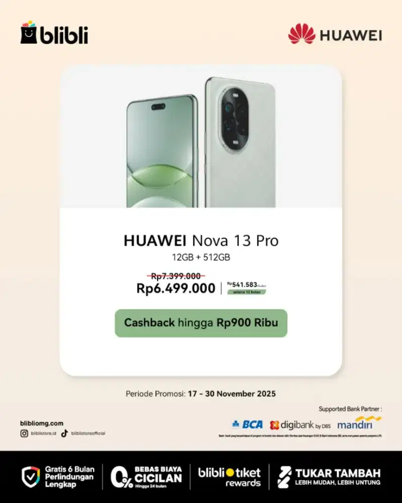 HANDPHONE HUAWEI NOVA 13 PRO