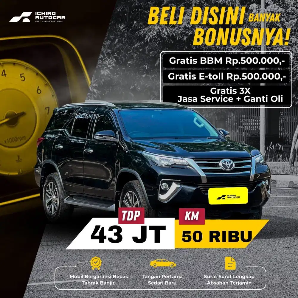 PROMO AKHIR TAHUN !! FORTUNER VRZ 2.4 DIESEL 2017 LOW KM