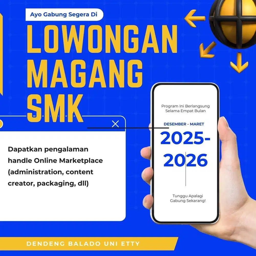 MAGANG PKL Admin Marketplace di Modernland Tangerang