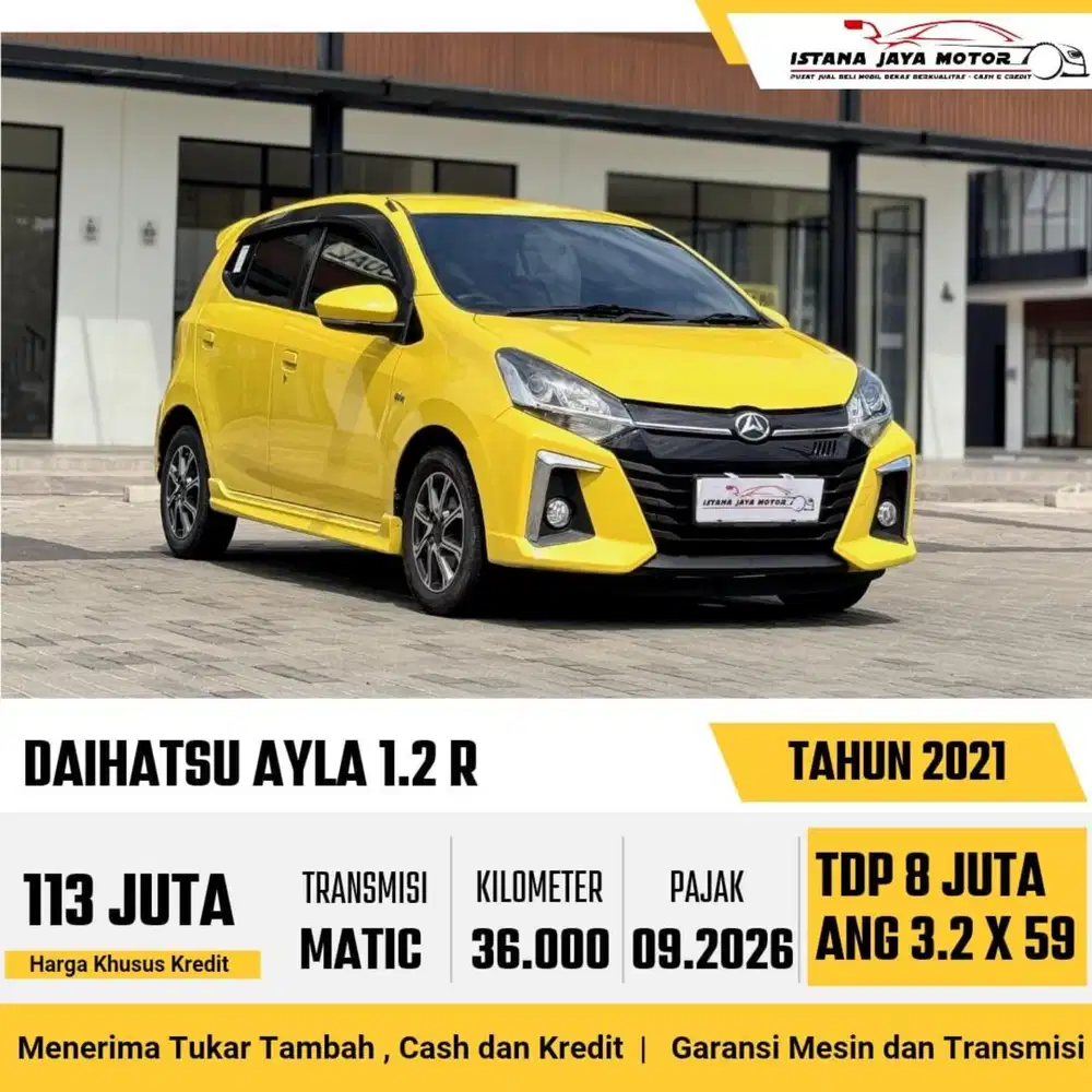 Daihatsu Ayla R AT th 2021 #istana jaya motor