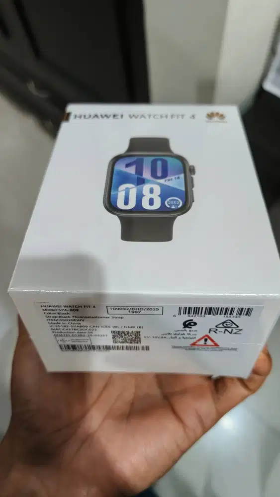 Huawei Watch Fit 4 Black Fluoroelastomer Strap BNIB