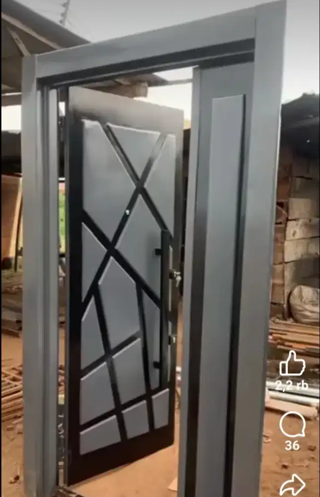 Pintu Besi Full Duco Costum