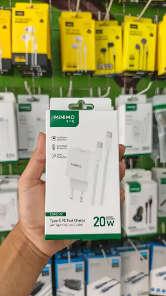 TRAVEL CHARGER TYPE C TO C 20W MINIMO CGP02-CC