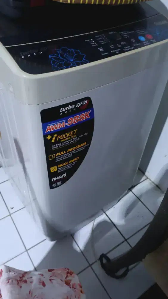Jul mesin cuci 1 tabung. Merk Akari
