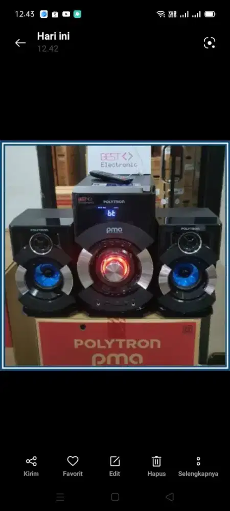 Speaker bluetooth PMA 9527 Polytron