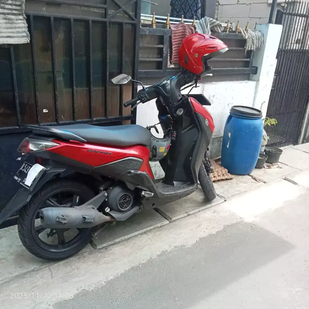 Yamaha gear 2022 merah doff mesin halus