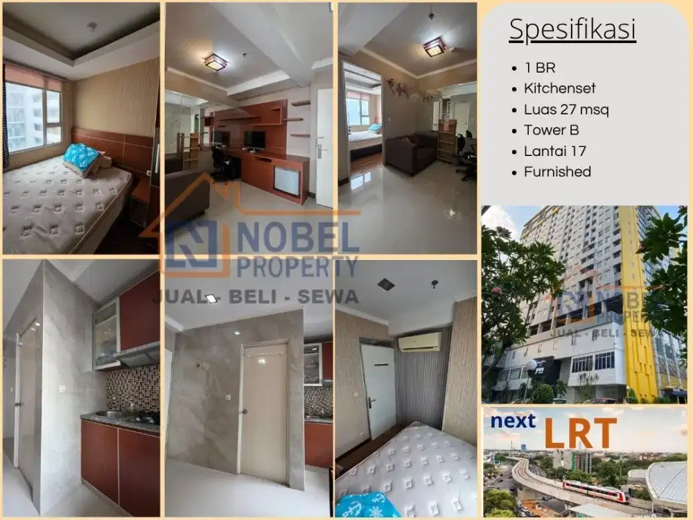Disewakan Apartemen Menteng Square 1 BR dan 2BR Furnished Jakarta Pusat