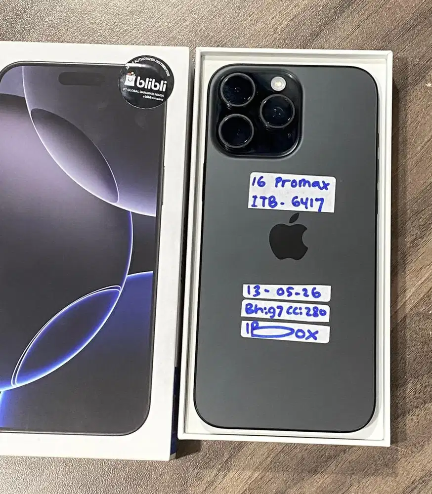 iphone 16 promax 1TB ibox fullset