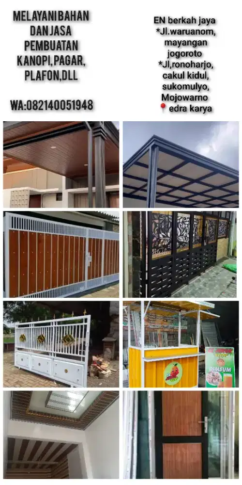 Kanopi alderon UPVC