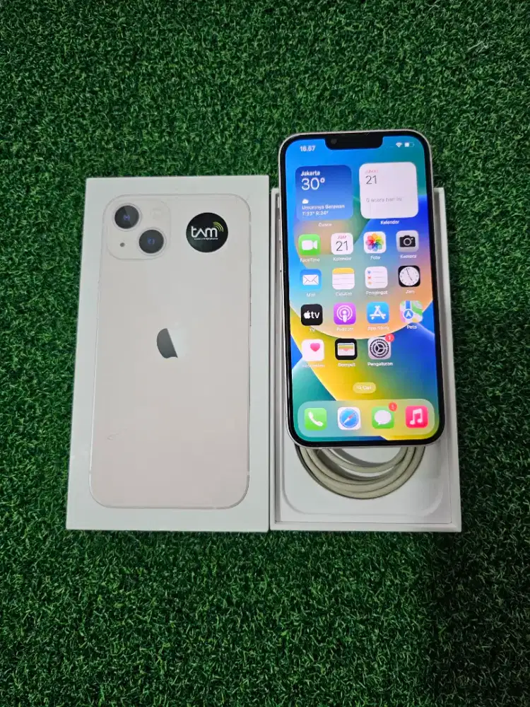 IPhone 13 256gb Pink IBox Lengkap Mulus Normal