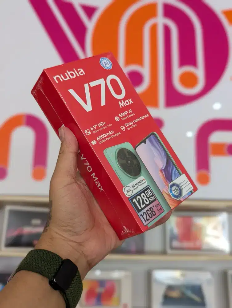 NUBIA V70 MAX RAM 6/128 NEW MURAH