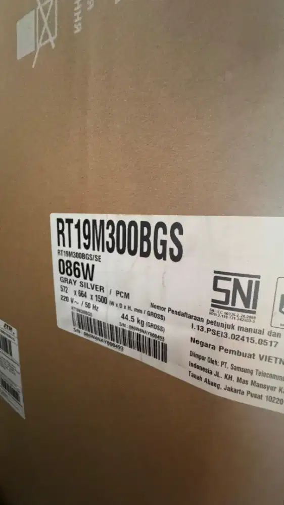 Jual SAMSUNG KULKAS 2 PINTU
RT19M300BGS