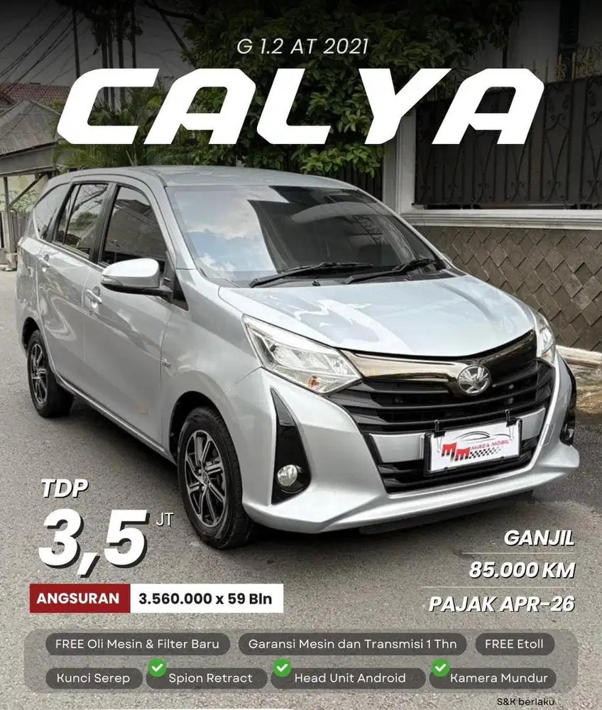 FREE KAMERA MUNDUR, FREE ETOLL  | Toyota Calya G 1.2 AT 2021