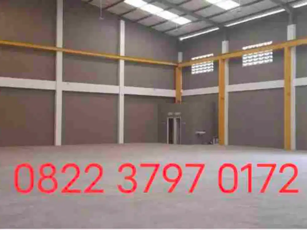 Disewakan  Gudang Baru di Inspeksi Kalimalang Tambun Selatan Bekasi