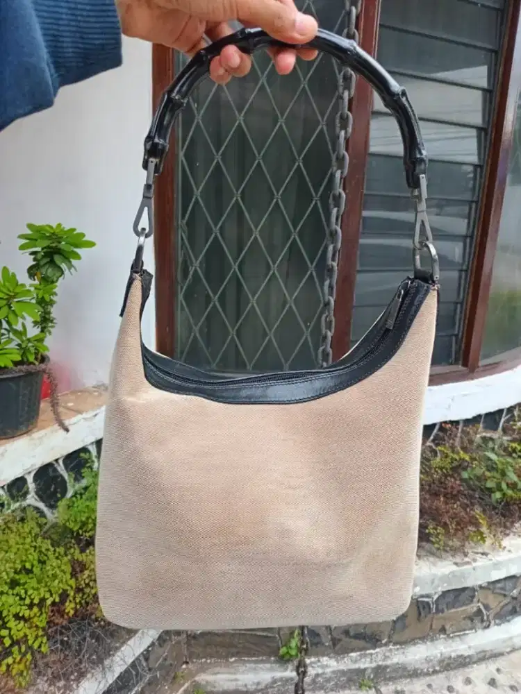 Shouder Bag Gucci Bambu Vintage Lady Original