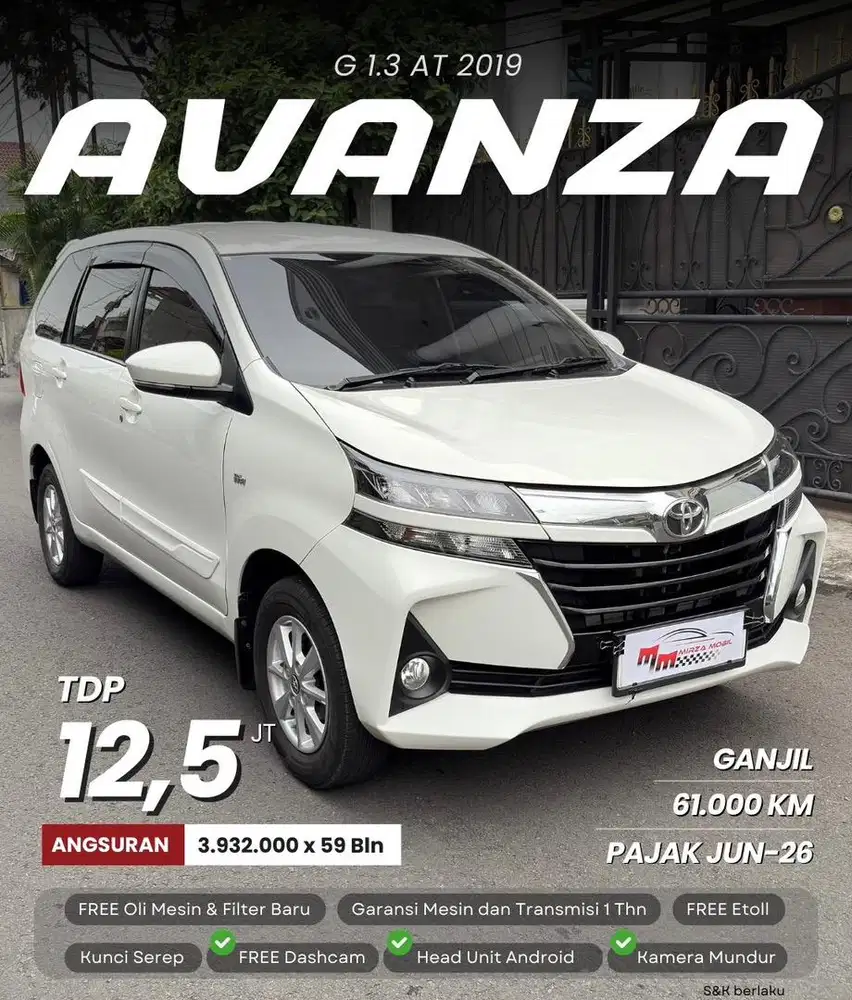 FREE DASHCAM & ETOLL | Toyota Avanza G 1.3 AT 2019