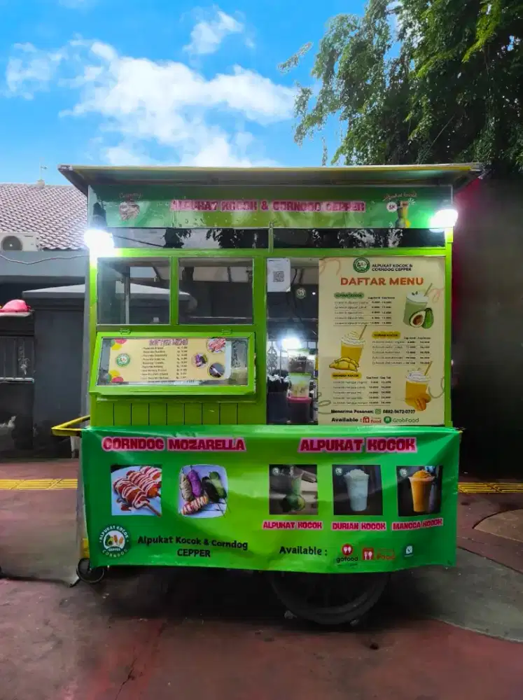 Jual lapak , gerobak dan perlengkapan nya.