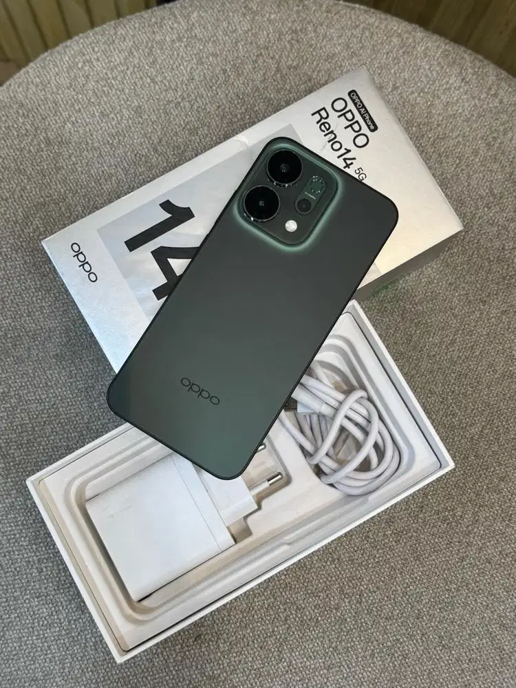 OPPO RENO 14 5g 12/256Gb Green Garansi s/d Agustus 2026