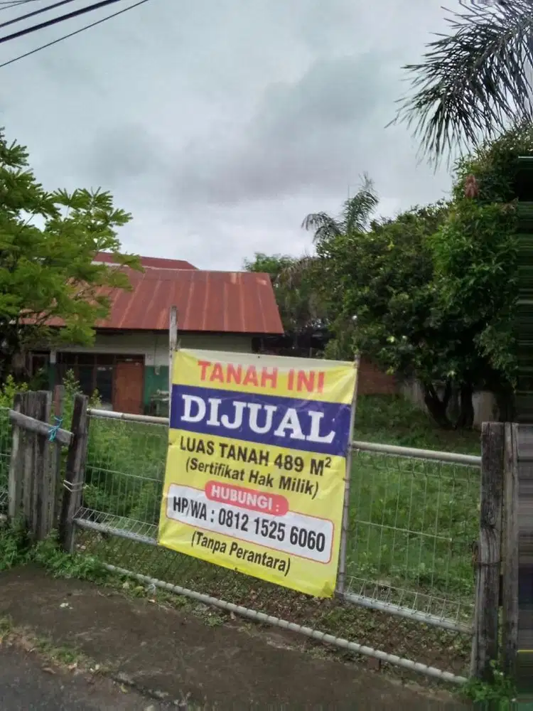 jual tanah 800jt nego LT 489m