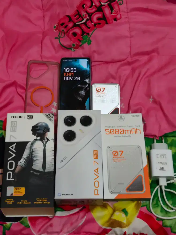 Tecno pova 7 5G 8/256 + Magnetic Wireless PowerBank 5000 mAh.
