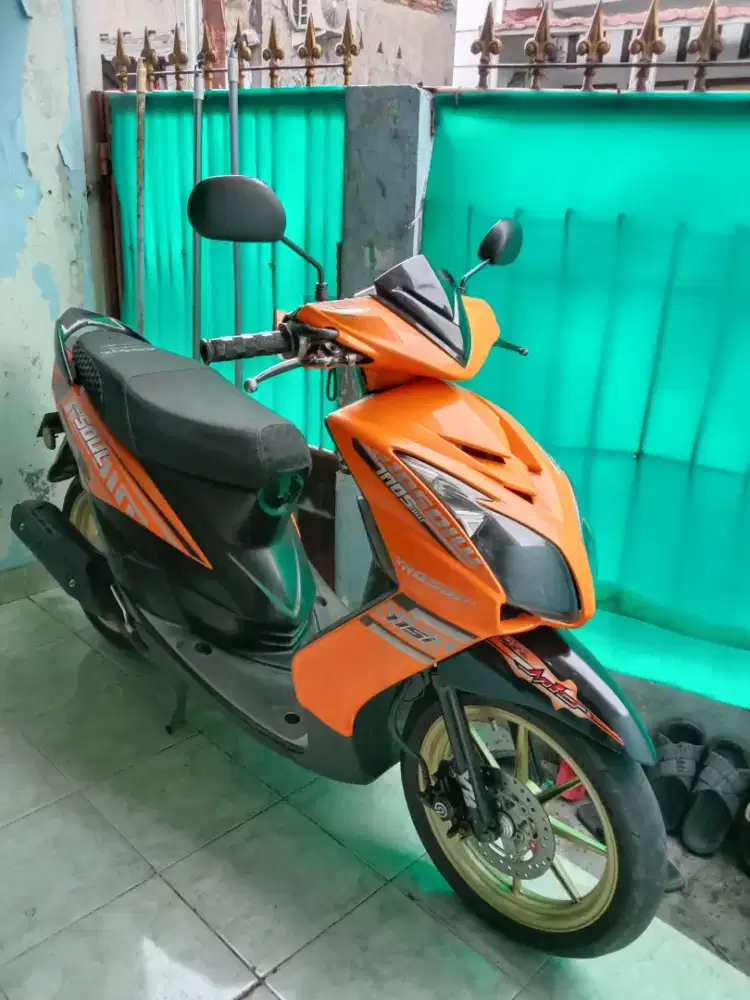 Mio soul mx mata 2 14D tahun 2008 surat surat lengkap stnk bpkb faktur