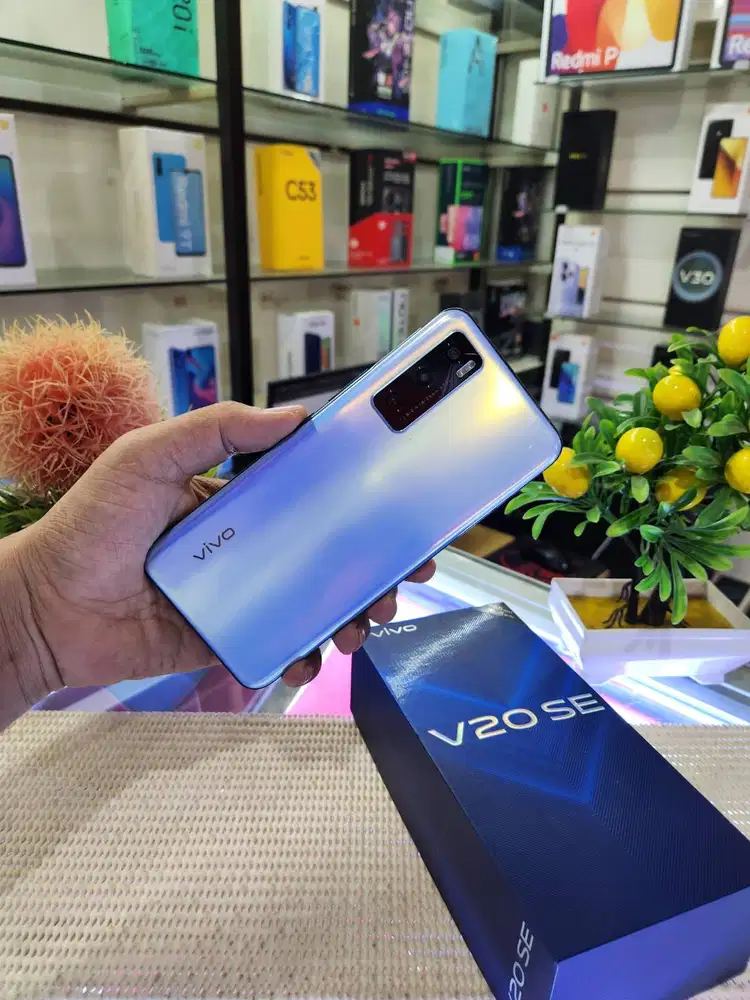 Vivo V20 SE Ram (8+8)16Gb/ 128Gb Fullset Mulus Original 100% Brgaransi