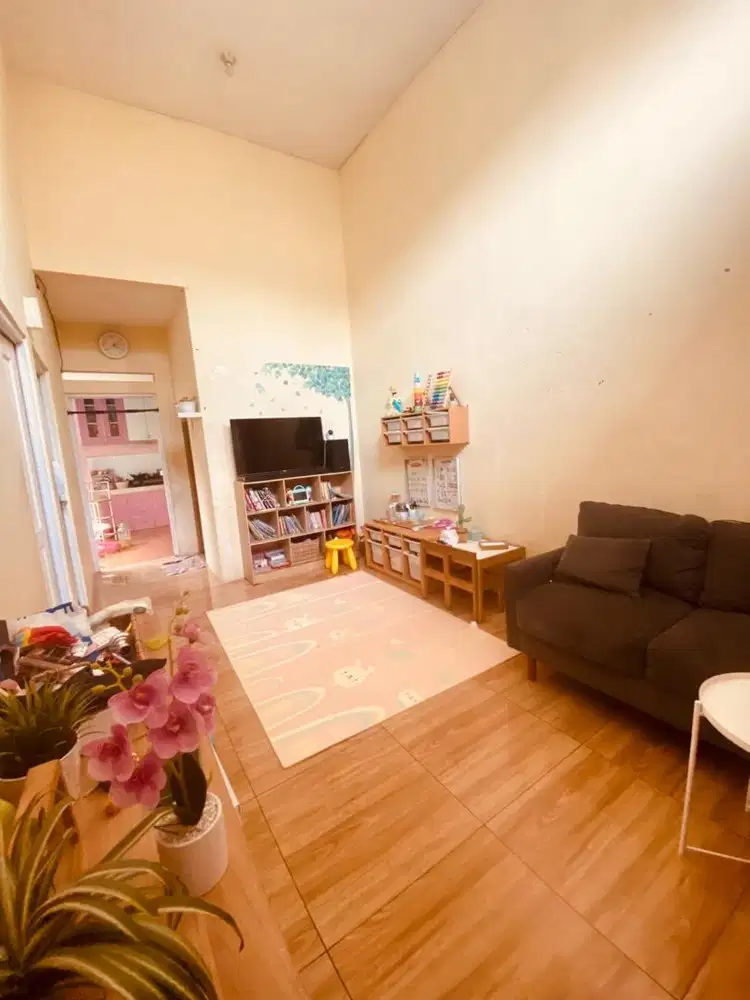 Hunian dg  plafon tinggi pencahayaan alami dan sirkulasi udara yg baik