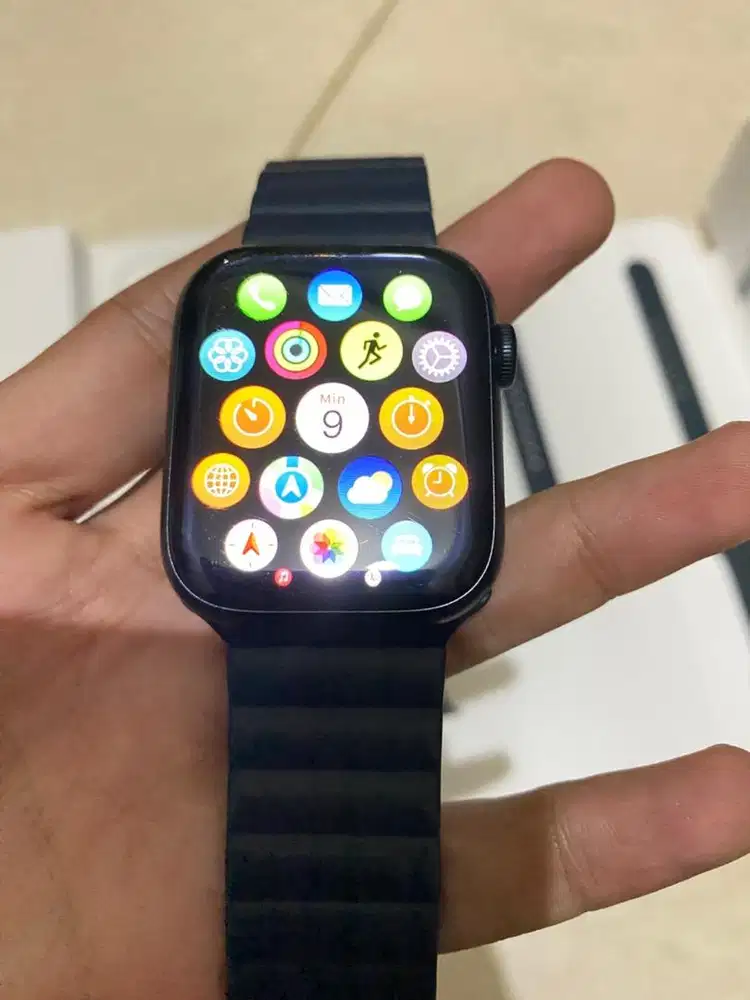 Apple watch series 7 45MM Fullset Original Bawaan