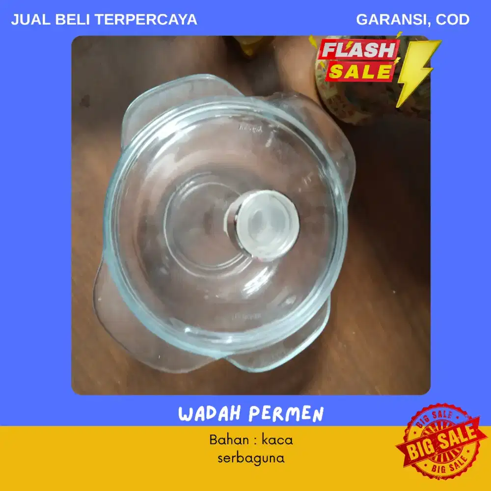 (BISA COD & NEGO 2025) Wadah Kaca Serbaguna