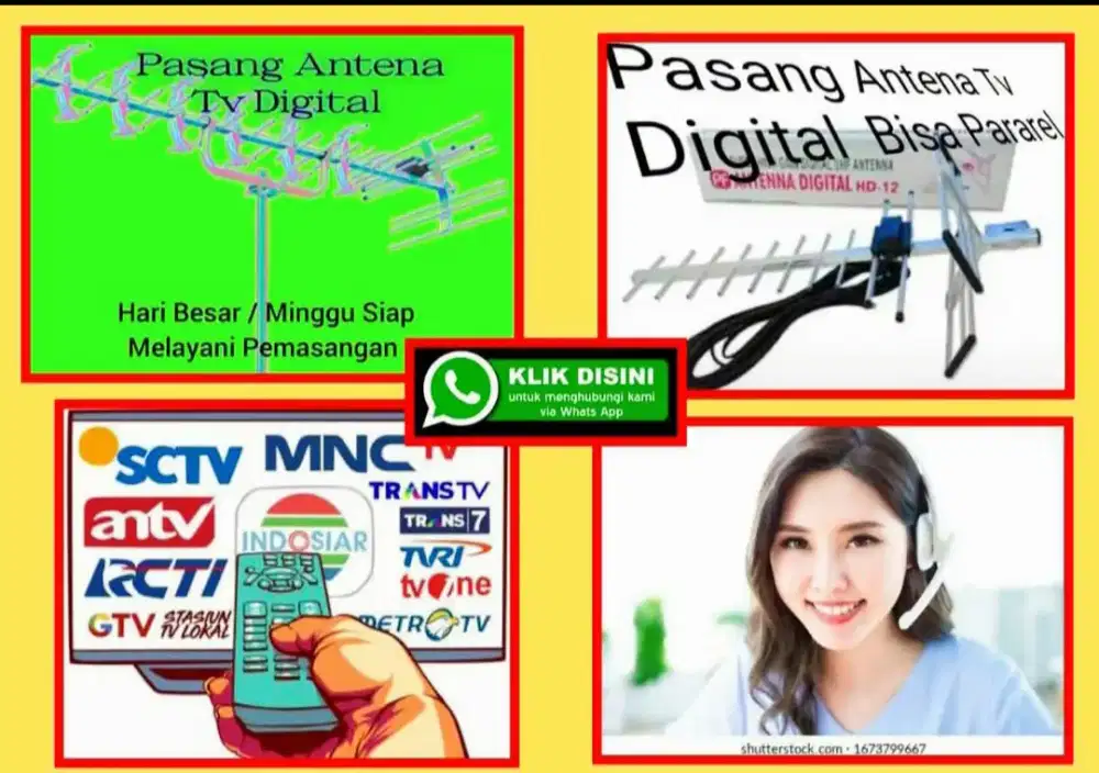 Pemasangan Sinyal Antena TV Dan Instalasi