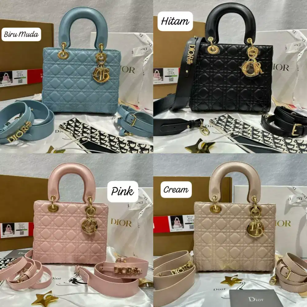 TAS Dior LADY BAG MEDIUM SIZE 25CM