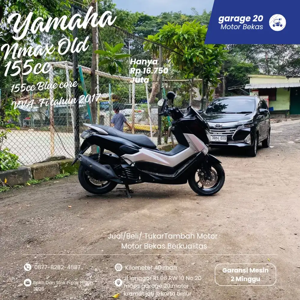 Yamaha Nmax 155cc Non Abs Bluecore Fi Tahun 2017 Pajak Hidup