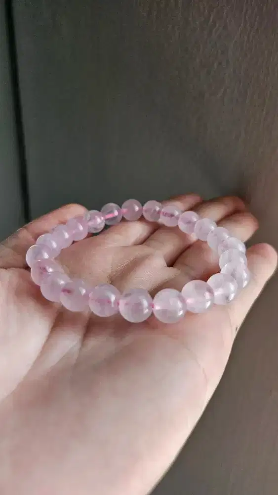 Gelang Batu Alam Pink - Rose Quartz