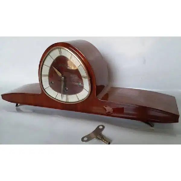 Classic Mauthe Design Mantle Clock Jam meja / jam duduk antik Germany