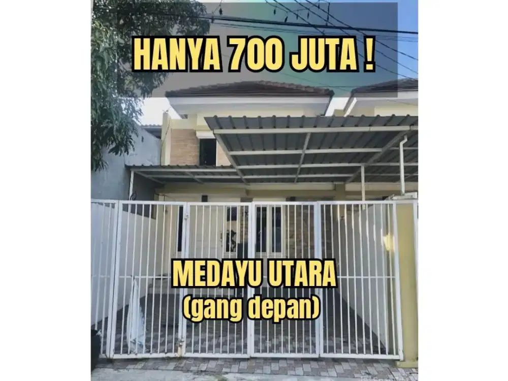 ‼️TERMURAH, BUTUH JUAL CEPAT ‼️ RUMAH MEDAYU UTARA MEDOKAN RUNGKUT SURABAYA KONDISI BAGUS TERAWAT. DEKAT MERR, TOL, JUANDA