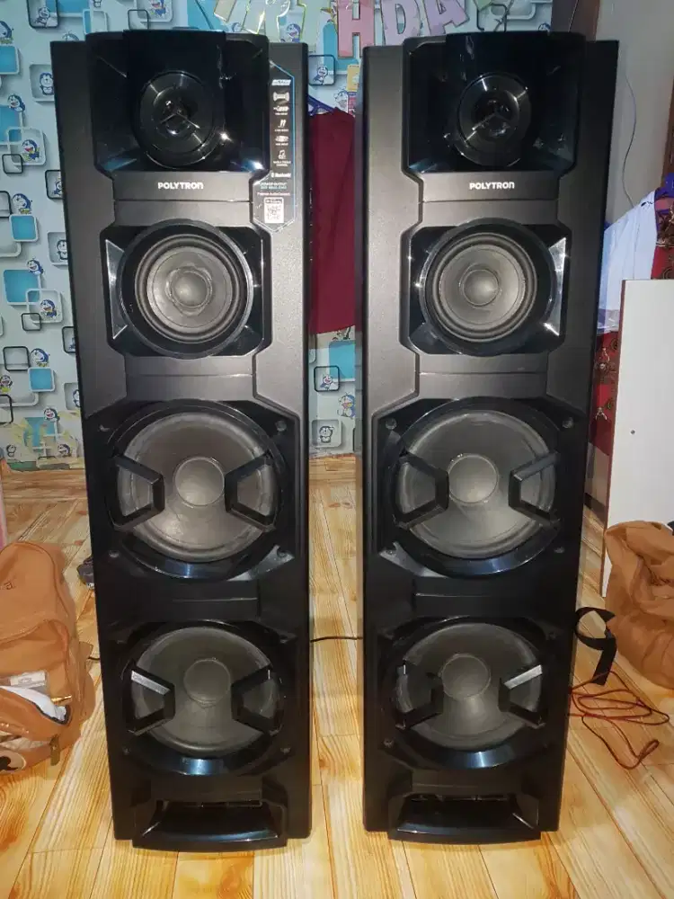speaker Aktif Polytron kondisi bagus dan No Minus suara bass mantap