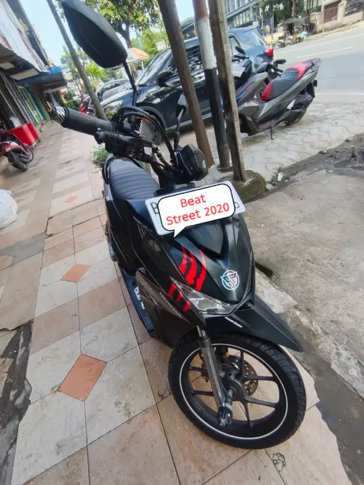 Honda Beat Street 2020 CBS BLACK edition Siap Pakai no minus lengkap