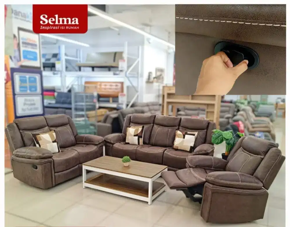 SET SOFA RECLINER GRATIS KIRIM