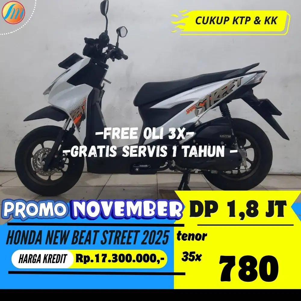 DP 1,8JUTA HONDA NEW BEAT DELUXE 2025 ANGSURAN SANGAT RINGAN PAJAK ON