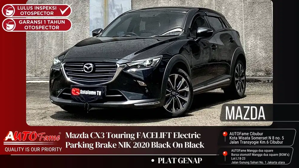 Mazda CX3 Touring FACELIFT Electric Parking Brake NIK 2020 Black On Bl