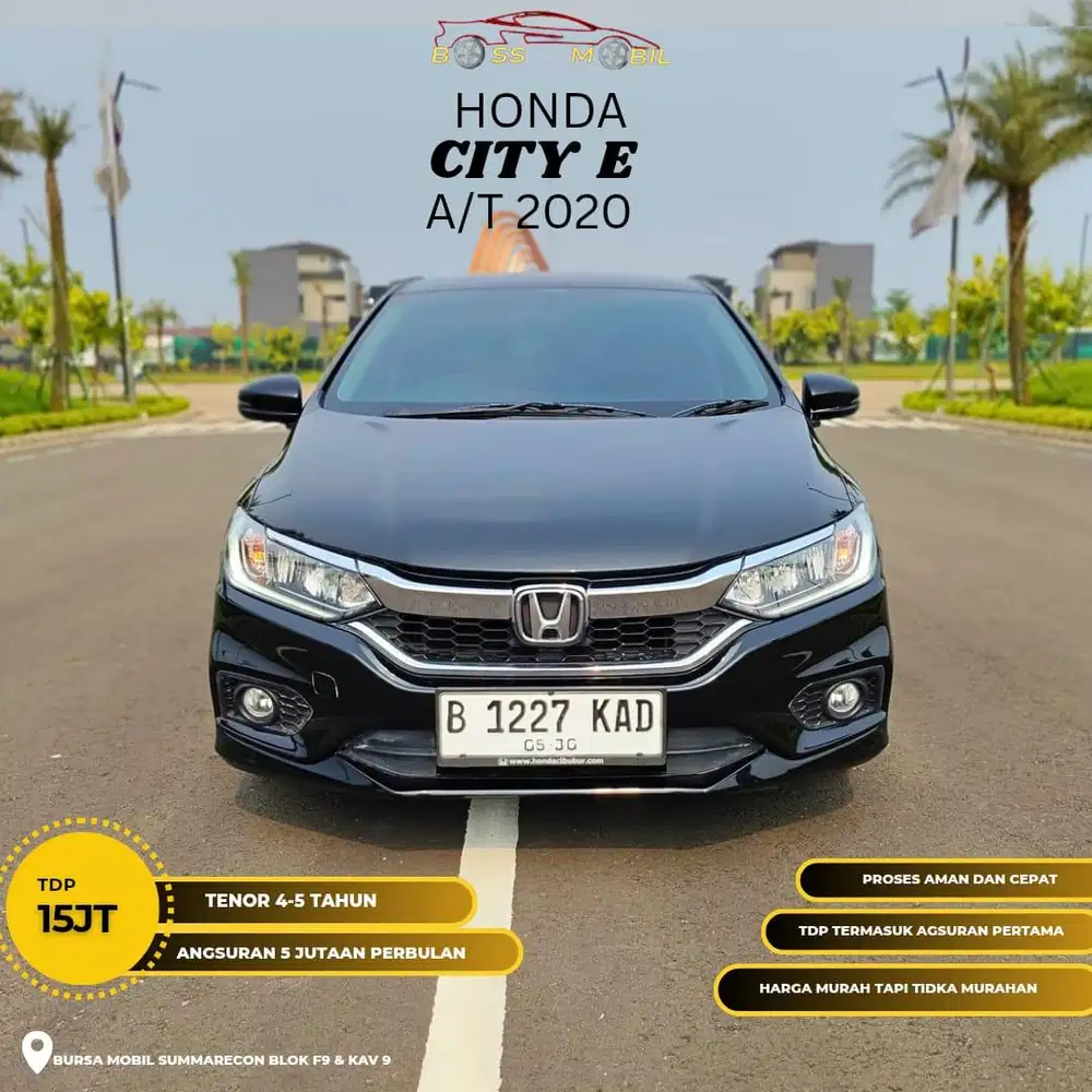 tdp 15 jt km 50 rb Honda City RS AT 2020 hitam