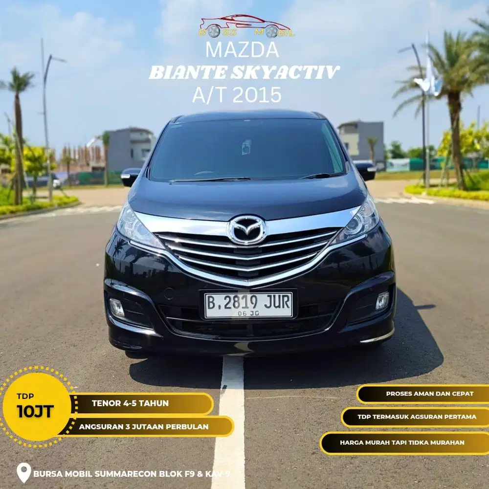 tdp 10 jt Mazda Biante 2015 hitam