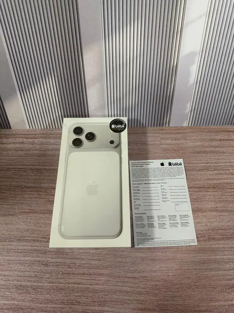 New 17promax 256gb silver garansi 1th