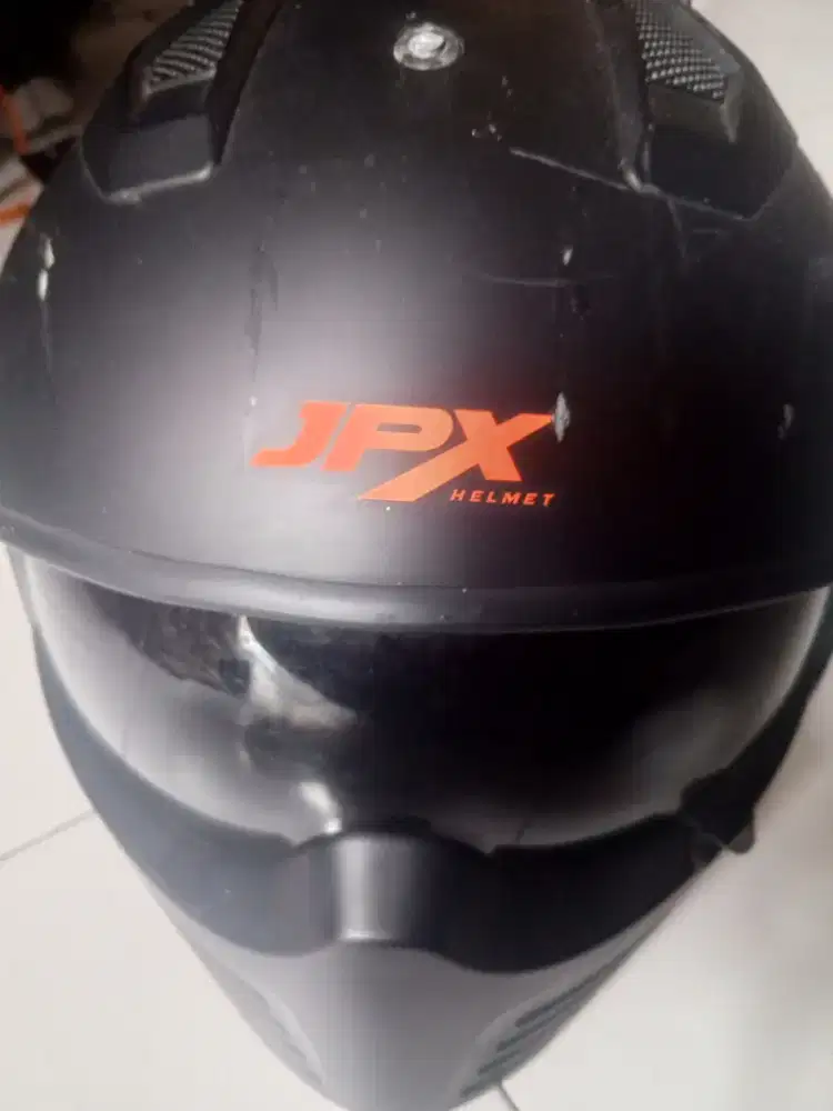Helm jpx full face  warna hitam