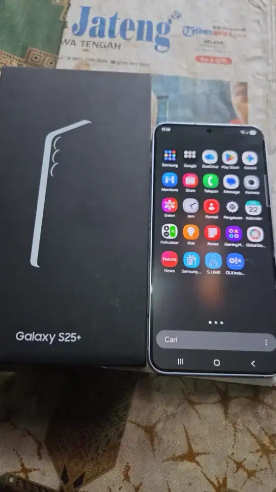 samsung S25 plus ram 12/512 ice blue msh istw millik pribadi