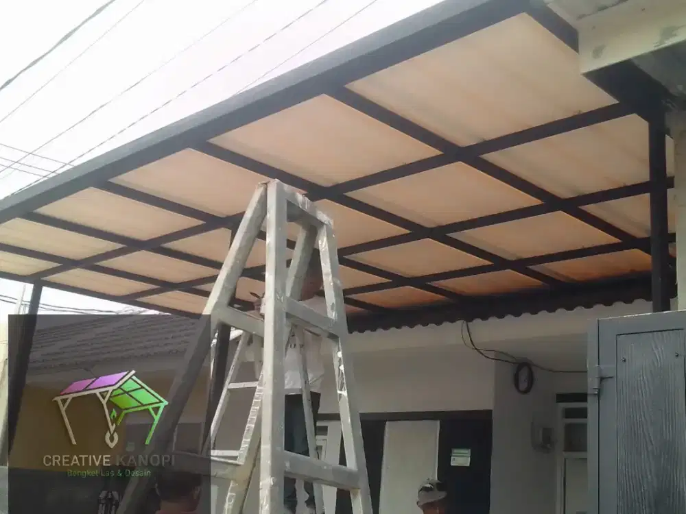 00009kanopi atap upvc alderon singgle layer