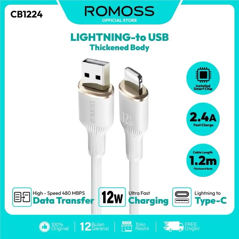 cabel data romoss c to l