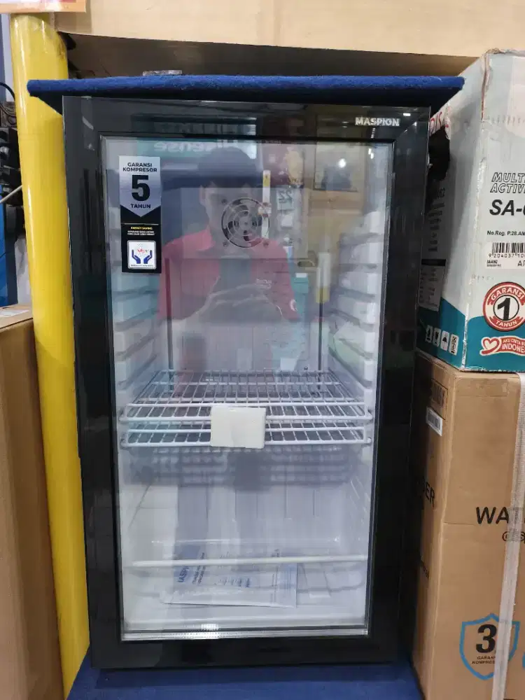 SHOWCASE COOLER RSA 2 RAK COCOK UNTUK JUALAN BISA KREDIT TANPA DP